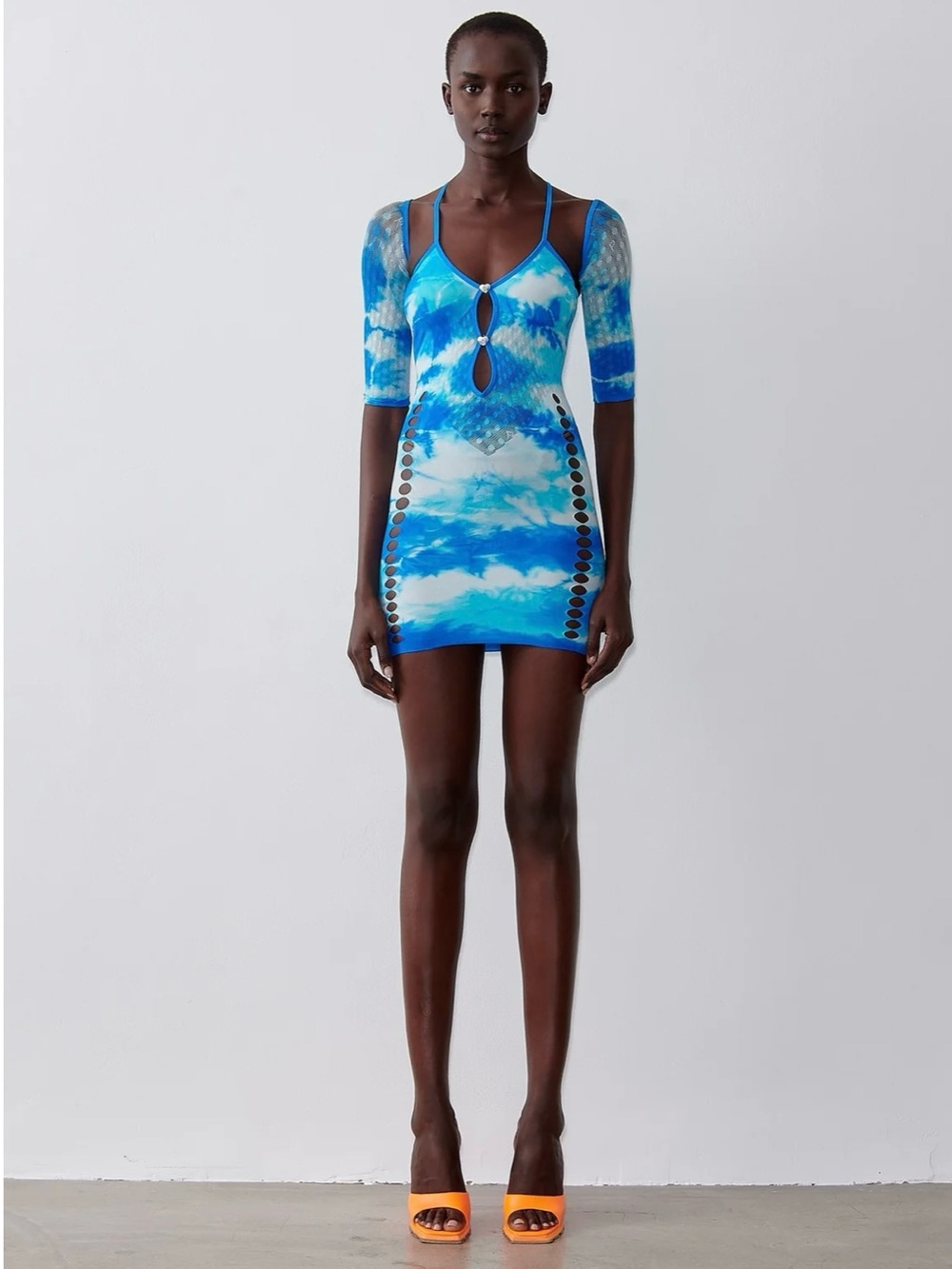 NWT Poster Girl Janna Mini Dress Blue Lagoon OS